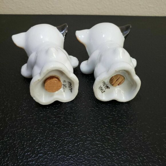 Vintage I'm Salt I'm Pep Bonzo Dog Salt & Pepper Shakers Puppy Anthropomorphic - Picture 7 of 7